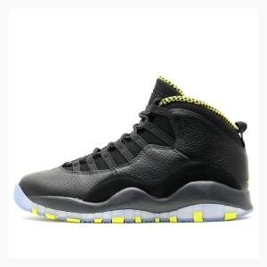 Black/Silver Nike Retro Venom Basketball Shoes Men's Air Jordan 10 | JD-087PG