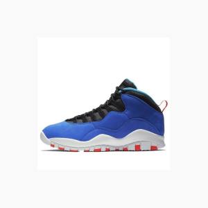 Blue/White Nike Retro Tinker Basketball Shoes Men's Air Jordan 10 | JD-576TM