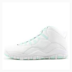 White Nike Retro Basketball Shoes Women's Air Jordan 10 | JD-564HY